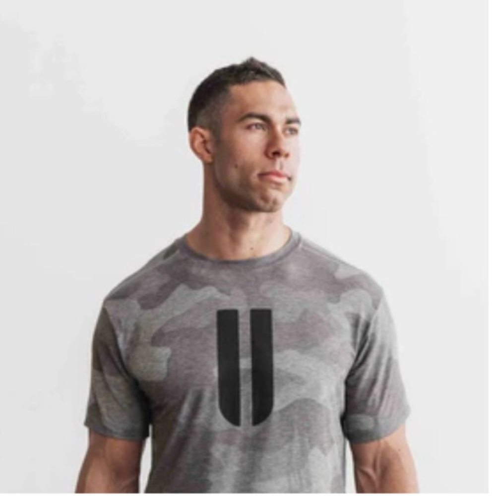 NOBULL Grey Camo Horns Tee L